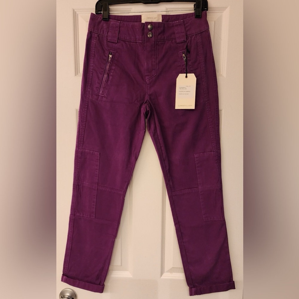 Current/Elliott The Captain The Encode in Truffle Women’s Purple Size 26 - Picture 4 of 14